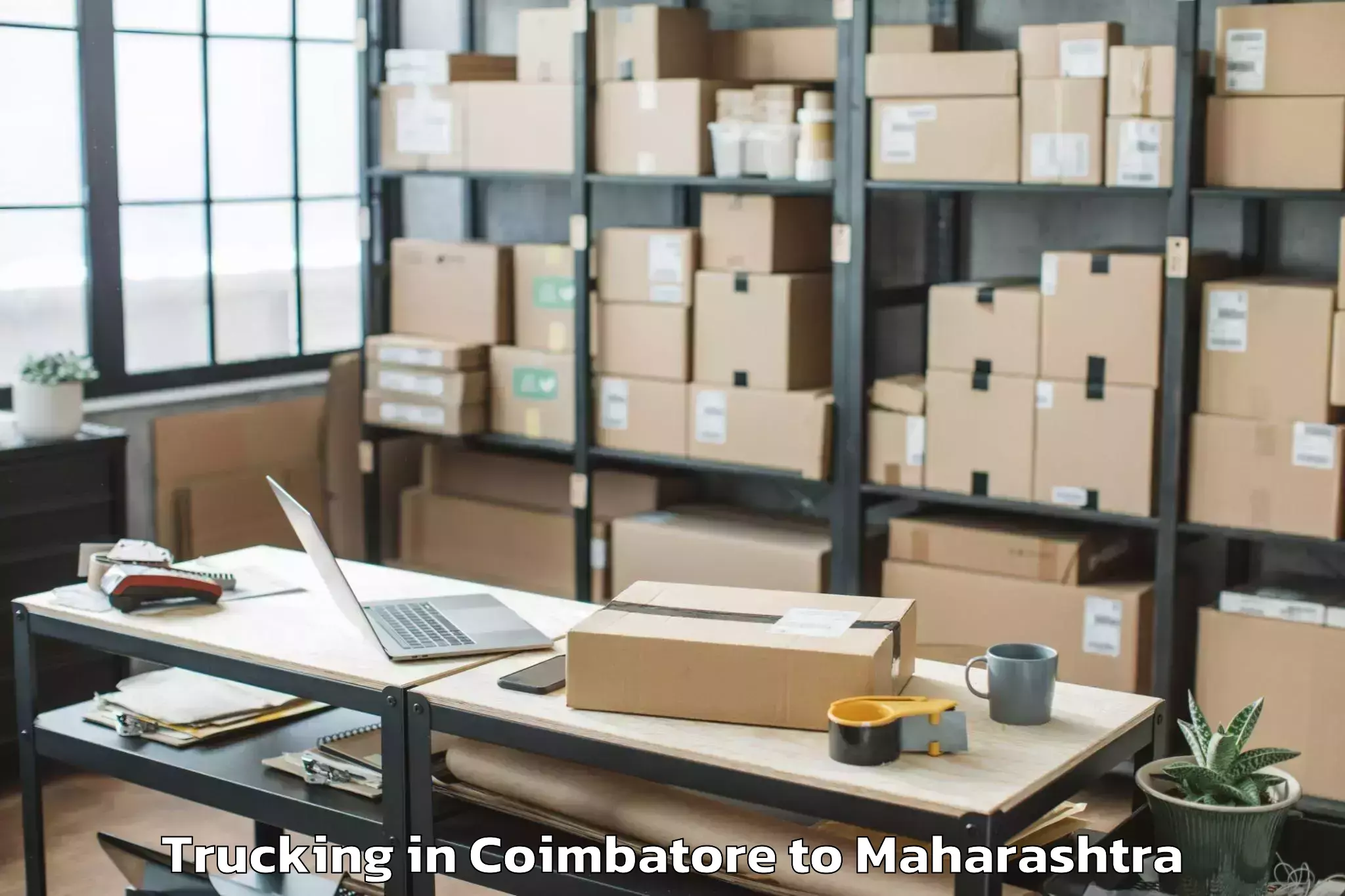 Easy Coimbatore to Solapur Trucking Booking